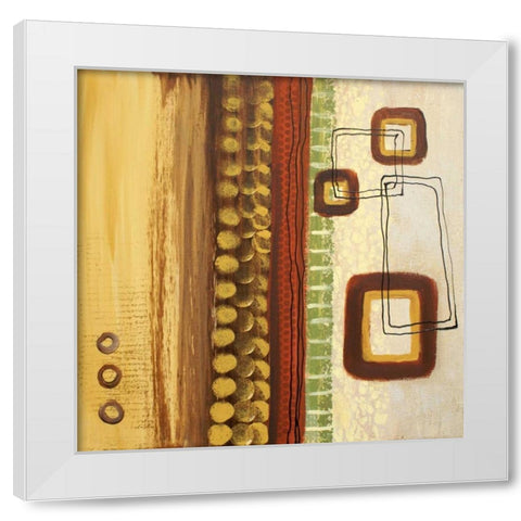 Abstract Expression I White Modern Wood Framed Art Print by Orlov, Irena