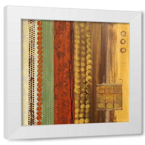Abstract Expression III White Modern Wood Framed Art Print by Orlov, Irena
