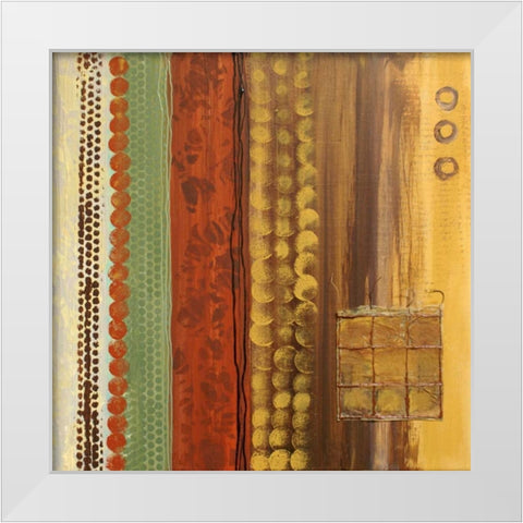 Abstract Expression III White Modern Wood Framed Art Print by Orlov, Irena