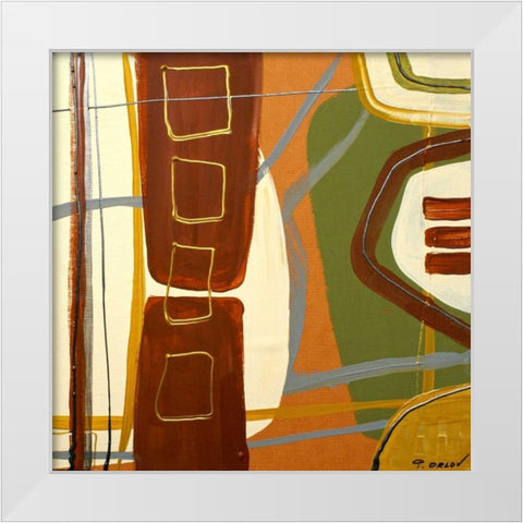 Simplicity I White Modern Wood Framed Art Print by Orlov, Irena