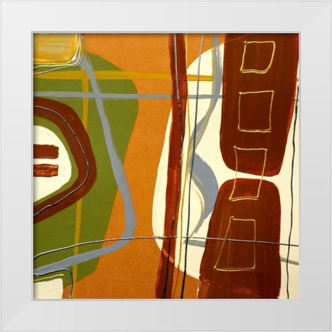 Simplicity II White Modern Wood Framed Art Print by Orlov, Irena