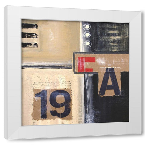 Abstract Inspiration II White Modern Wood Framed Art Print by Orlov, Irena