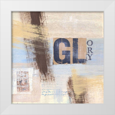 Abstract Inspiration III White Modern Wood Framed Art Print by Orlov, Irena