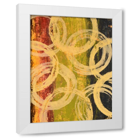 Rings of Engagement I White Modern Wood Framed Art Print by Avondet, Natalie