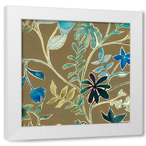 Flower Garland IV White Modern Wood Framed Art Print by Popp, Grace