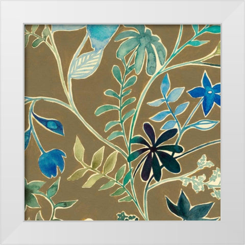 Flower Garland IV White Modern Wood Framed Art Print by Popp, Grace