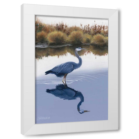 Blackwater Reflections I White Modern Wood Framed Art Print by Szatkowski, Fred