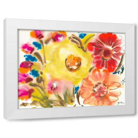 Bed of Roses IV White Modern Wood Framed Art Print by Minasian, Julia