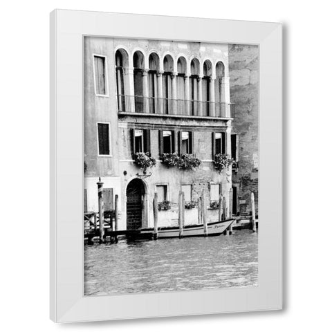 Venice Scenes II White Modern Wood Framed Art Print by Pica, Jeff