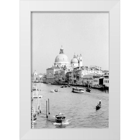 Venice Scenes III White Modern Wood Framed Art Print by Pica, Jeff