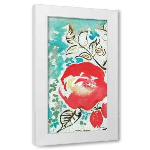 Sussex Garden III White Modern Wood Framed Art Print by Minasian, Julia