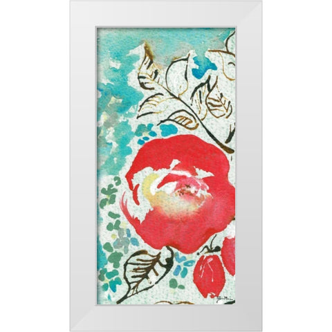 Sussex Garden III White Modern Wood Framed Art Print by Minasian, Julia