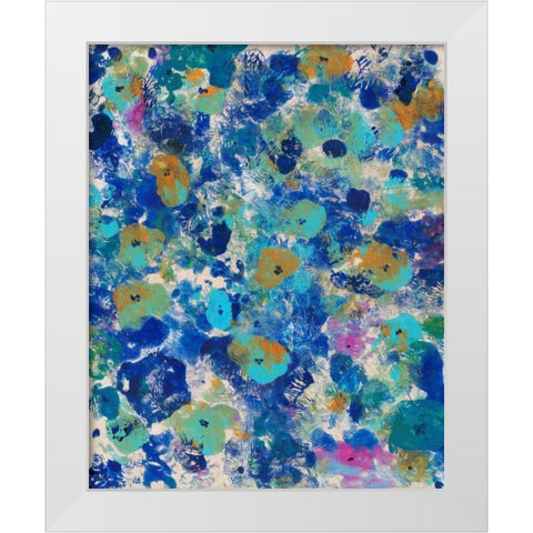 Floral Bright I White Modern Wood Framed Art Print by OToole, Tim