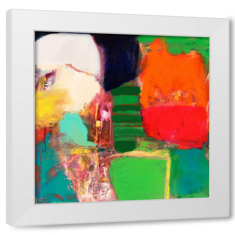 Heart Chambers White Modern Wood Framed Art Print by Fuchs, Jodi