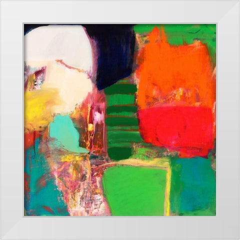 Heart Chambers White Modern Wood Framed Art Print by Fuchs, Jodi