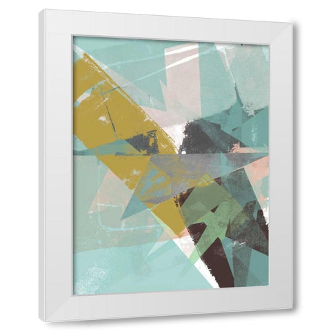 Color Patches II White Modern Wood Framed Art Print by Goldberger, Jennifer