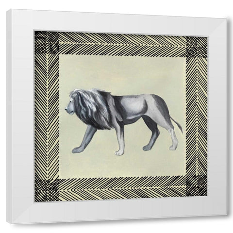 Wild Safari I White Modern Wood Framed Art Print by Popp, Grace