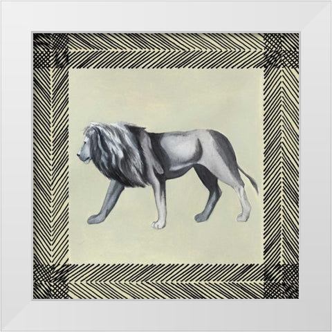Wild Safari I White Modern Wood Framed Art Print by Popp, Grace