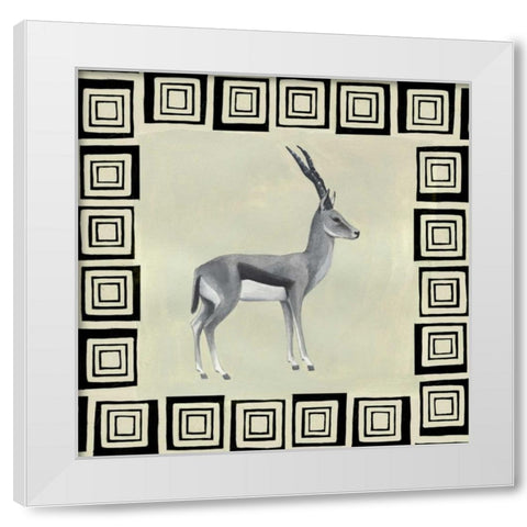 Wild Safari IV White Modern Wood Framed Art Print by Popp, Grace