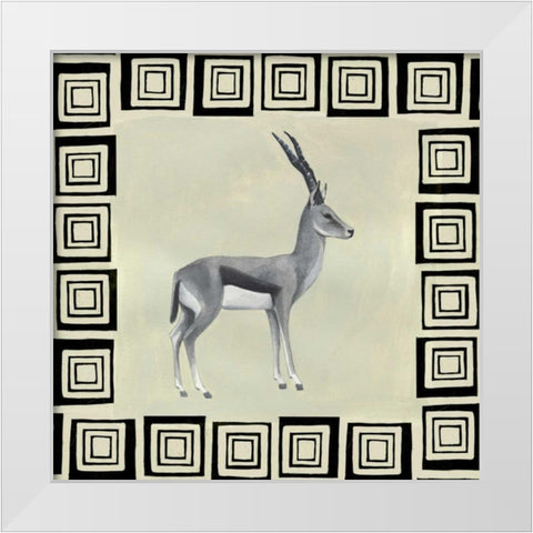 Wild Safari IV White Modern Wood Framed Art Print by Popp, Grace