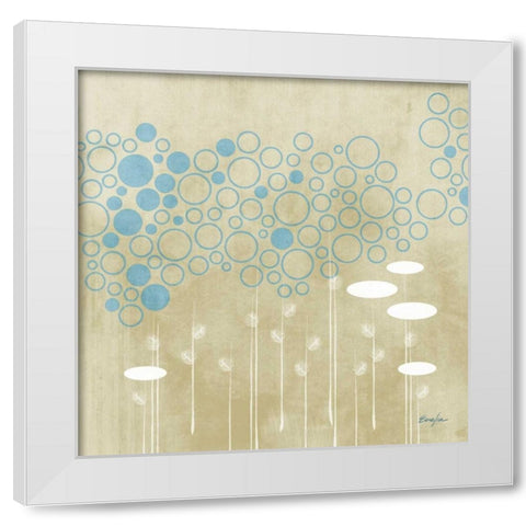 Summer Crest I White Modern Wood Framed Art Print by Evelia Designs