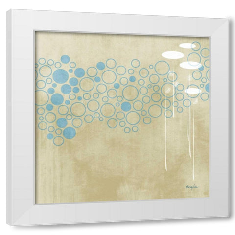 Summer Crest II White Modern Wood Framed Art Print by Evelia Designs