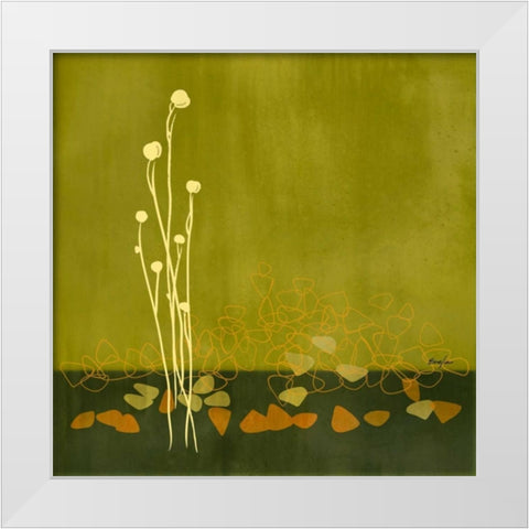 River Rocks I White Modern Wood Framed Art Print by Evelia Designs
