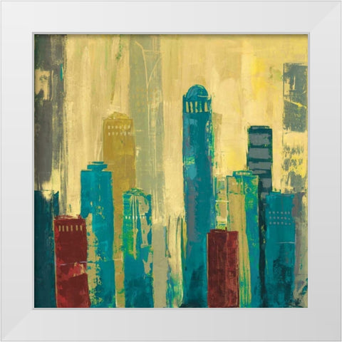 City Connection I White Modern Wood Framed Art Print by Joy, Julie