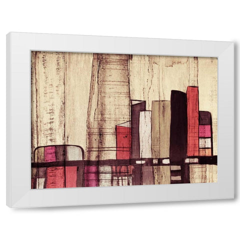 Inner City I White Modern Wood Framed Art Print by Orlov, Irena