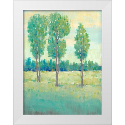 Spring Day II White Modern Wood Framed Art Print by OToole, Tim