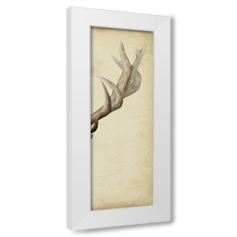 Triptych Elk III White Modern Wood Framed Art Print by Popp, Grace