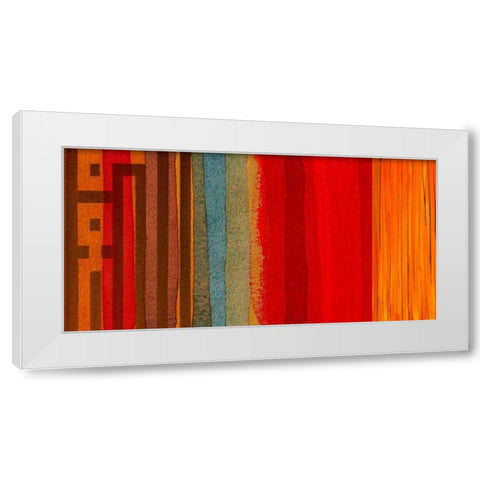 The Language of Color I White Modern Wood Framed Art Print by Orlov, Irena