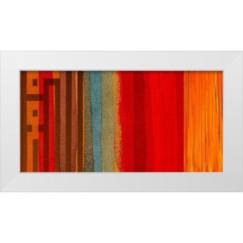 The Language of Color I White Modern Wood Framed Art Print by Orlov, Irena