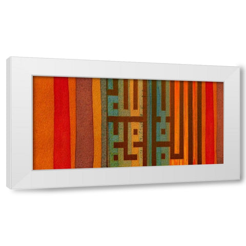 The Language of Color II White Modern Wood Framed Art Print by Orlov, Irena