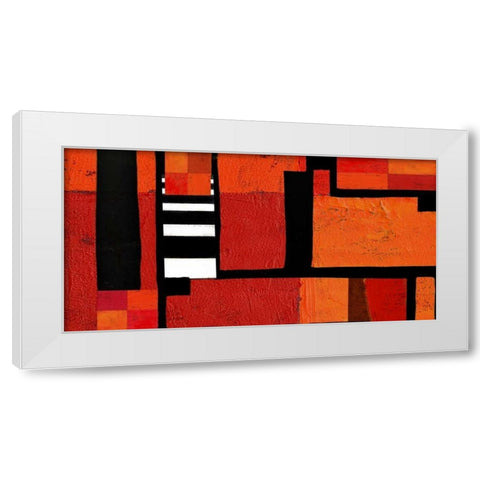Being There I White Modern Wood Framed Art Print by Orlov, Irena