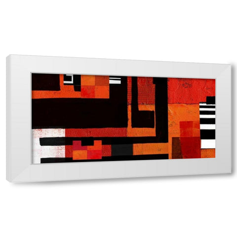 Being There II White Modern Wood Framed Art Print by Orlov, Irena