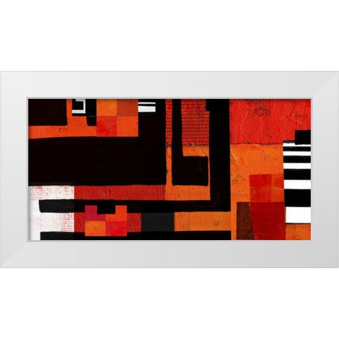 Being There II White Modern Wood Framed Art Print by Orlov, Irena