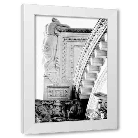 City Details IV White Modern Wood Framed Art Print by Pica, Jeff