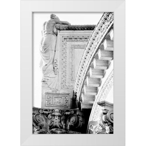 City Details IV White Modern Wood Framed Art Print by Pica, Jeff