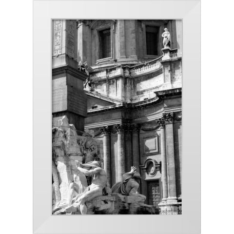 City Details VII White Modern Wood Framed Art Print by Pica, Jeff