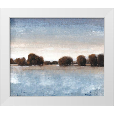 Distant Treeline I White Modern Wood Framed Art Print by OToole, Tim