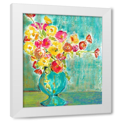Pastel Vase I White Modern Wood Framed Art Print by Minasian, Julia