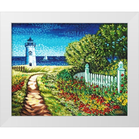 Lighthouse Retreat II White Modern Wood Framed Art Print by Vitaletti, Carolee