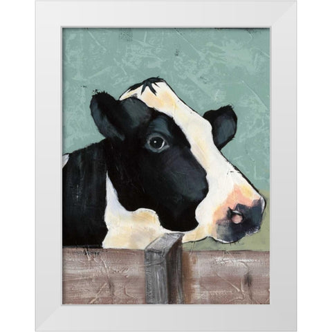 Holstein Cow I White Modern Wood Framed Art Print by Reynolds, Jade