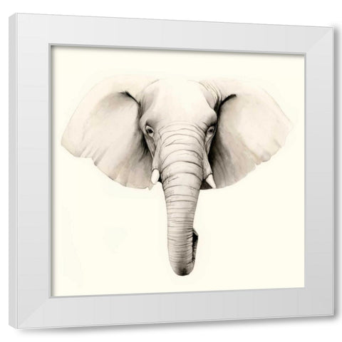 Safari Portrait IV White Modern Wood Framed Art Print by Popp, Grace