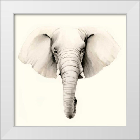 Safari Portrait IV White Modern Wood Framed Art Print by Popp, Grace