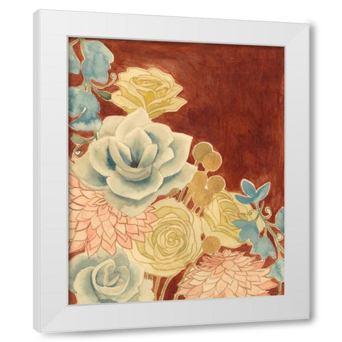 Sunkissed Bouquet II White Modern Wood Framed Art Print by Popp, Grace