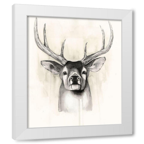 Timberland Animals II White Modern Wood Framed Art Print by Popp, Grace