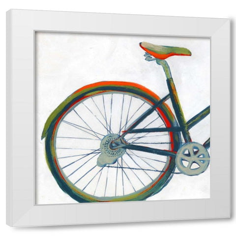 Bicycle Diptych I White Modern Wood Framed Art Print by Popp, Grace