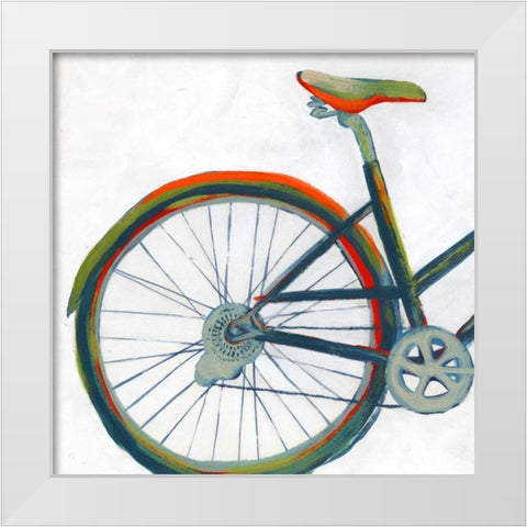 Bicycle Diptych I White Modern Wood Framed Art Print by Popp, Grace